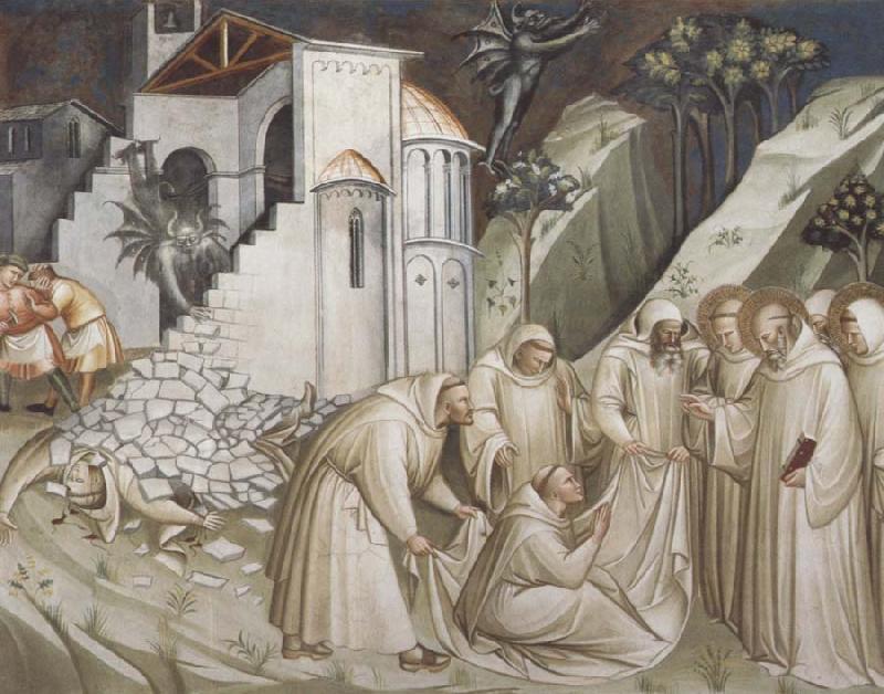 Spinello Aretino St.Benedict Revives a Monk from under the Rubble France oil painting art